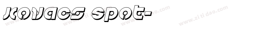 Kovacs Spot字体转换